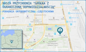 PORADNIA ORTODONTYCZNA - NASZA PRZYCHODNIA "SPÓŁKA Z OGRANICZONĄ ODPOWIEDZIALNOŚCIĄ" - ALEJA WOLNOŚCI 46,  CZĘSTOCHOWA