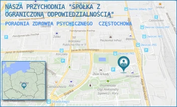 PORADNIA ZDROWIA PSYCHICZNEGO - NASZA PRZYCHODNIA "SPÓŁKA Z OGRANICZONĄ ODPOWIEDZIALNOŚCIĄ" - ALEJA WOLNOŚCI 46,  CZĘSTOCHOWA