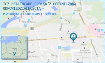 PRACOWNIA FIZJOTERAPII - ICZ HEALTHCARE SPÓŁKA Z OGRANICZONĄ ODPOWIEDZIALNOŚCIĄ - UL. ŻEROMSKIEGO 7,  ŻYWIEC