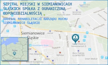 ODDZIAŁ REHABILITACJI NARZĄDU RUCHU - SZPITAL MIEJSKI W SIEMIANOWICACH ŚLĄSKICH SPÓŁKA Z OGRANICZONĄ ODPOWIEDZIALNOŚCIĄ - UL. 1 MAJA 9,  SIEMIANOWICE ŚLĄSKIE