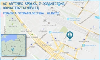 PORADNIA STOMATOLOGICZNA - AC ARTIMEX SPÓŁKA Z OGRANICZONĄ ODPOWIEDZIALNOŚCIĄ - UL. PL. PIASTÓW 6A,  GLIWICE