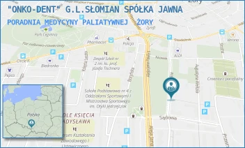 PORADNIA MEDYCYNY PALIATYWNEJ - ONKO-DENT G.L. SŁOMIAN SPÓŁKA Z OGRANICZONĄ ODPOWIEDZIALNOŚCIĄ - UL. CENTRALNA 17,  ŻORY