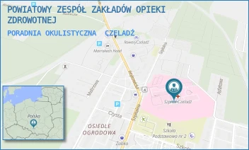 PORADNIA OKULISTYCZNA - ZAGŁĘBIOWSKI SZPITAL KLINICZNY - UL. SZPITALNA 40,  CZELADŹ
