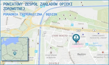 PORADNIA CHIRURGICZNA - ZAGŁĘBIOWSKI SZPITAL KLINICZNY - UL. MAŁACHOWSKIEGO 12,  BĘDZIN