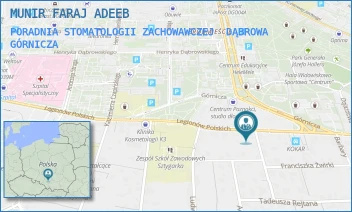 PORADNIA STOMATOLOGII ZACHOWAWCZEJ - MUNIR FARAJ ADEEB - UL. LEGIONÓW POLSKICH 43,  DĄBROWA GÓRNICZA