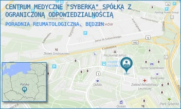 PORADNIA REUMATOLOGICZNA - CENTRUM MEDYCZNE "SYBERKA" SPÓŁKA Z OGRANICZONĄ ODPOWIEDZIALNOŚCIĄ - UL. ZWYCIĘSTWA 30,  BĘDZIN