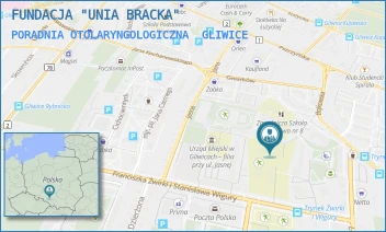 PORADNIA OTOLARYNGOLOGICZNA - FUNDACJA "UNIA BRACKA" - UL. BOJKOWSKA 20,  GLIWICE