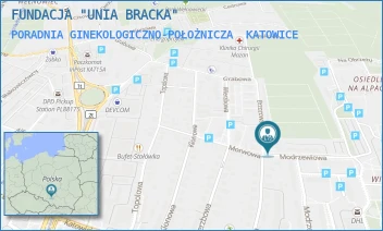 PORADNIA GINEKOLOGICZNO-POŁOŻNICZA - FUNDACJA "UNIA BRACKA" - UL. BRZOZOWA 21,  KATOWICE