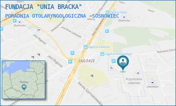 PORADNIA OTOLARYNGOLOGICZNA - FUNDACJA "UNIA BRACKA" - UL. ROMANA DMOWSKIEGO 6A,  SOSNOWIEC