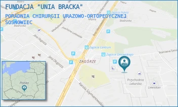 PORADNIA CHIRURGII URAZOWO-ORTOPEDYCZNEJ - FUNDACJA "UNIA BRACKA" - UL. ROMANA DMOWSKIEGO 6A,  SOSNOWIEC