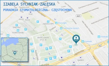 PORADNIA STOMATOLOGICZNA - IZABELA SYCHNIAK-ZAŁĘSKA - UL. NIEPODLEGŁOŚCI 46,  CZĘSTOCHOWA