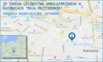 PORADNIA NEUROLOGICZNA - SP ZAKŁAD LECZNICTWA AMBULATORYJNEGO W KATOWICACH "MOJA PRZYCHODNIA" - UL. ADAMA MICKIEWICZA 9,  KATOWICE