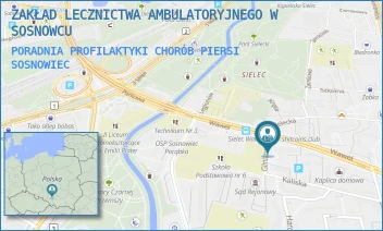 PORADNIA PROFILAKTYKI CHORÓB PIERSI - ZAKŁAD LECZNICTWA AMBULATORYJNEGO W SOSNOWCU - UL. WAWEL 15,  SOSNOWIEC