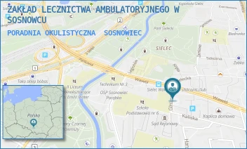 PORADNIA OKULISTYCZNA - ZAKŁAD LECZNICTWA AMBULATORYJNEGO W SOSNOWCU - UL. WAWEL 15,  SOSNOWIEC