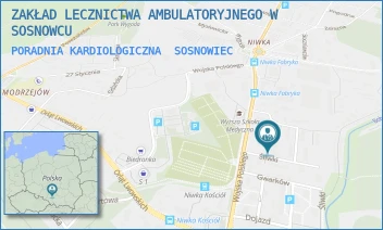 PORADNIA KARDIOLOGICZNA - ZAKŁAD LECZNICTWA AMBULATORYJNEGO W SOSNOWCU - UL. WOJSKA POLSKIEGO 19,  SOSNOWIEC