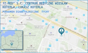 PORADNIA DIABETOLOGICZNA - "T-MED" S.C. CENTRUM MEDYCZNE WIESŁAW KOTERLA, ŁUKASZ KOTERLA - UL. AL. PIŁSUDSKIEGO 42,  TYCHY