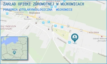 PORADNIA OTOLARYNGOLOGICZNA - ZAKŁAD OPIEKI ZDROWOTNEJ W WOJKOWICACH - UL. PCK 1,  WOJKOWICE