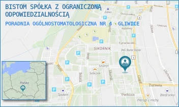 PORADNIA OGÓLNOSTOMATOLOGICZNA NR 4 - BISTOM SPÓŁKA Z OGRANICZONĄ ODPOWIEDZIALNOŚCIĄ - UL. CZAJKI 1/IV B,  GLIWICE