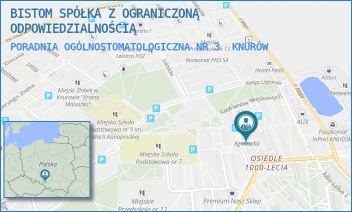 PORADNIA OGÓLNOSTOMATOLOGICZNA NR 3 - BISTOM SPÓŁKA Z OGRANICZONĄ ODPOWIEDZIALNOŚCIĄ - UL. KAPELANÓW WOJSKOWYCH 2D,  KNURÓW
