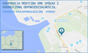 PORADNIA OTOLARYNGOLOGICZNA - KORPORACJA MEDYCZNA KMK SPÓŁKA Z OGRANICZONĄ ODPOWIEDZIALNOŚCIĄ. - UL. PODMIEJSKA 54,  RYBNIK