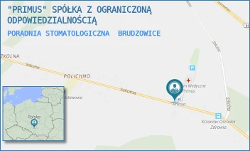 PORADNIA STOMATOLOGICZNA - "PRIMUS" SPÓŁKA Z OGRANICZONĄ ODPOWIEDZIALNOŚCIĄ - UL. SZKOLNA 12,  BRUDZOWICE