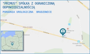 PORADNIA UROLOGICZNA - "PRIMUS" SPÓŁKA Z OGRANICZONĄ ODPOWIEDZIALNOŚCIĄ - UL. SZKOLNA 12,  BRUDZOWICE