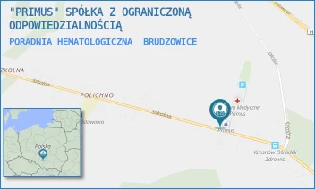 PORADNIA HEMATOLOGICZNA - "PRIMUS" SPÓŁKA Z OGRANICZONĄ ODPOWIEDZIALNOŚCIĄ - UL. SZKOLNA 12,  BRUDZOWICE