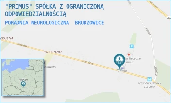 PORADNIA NEUROLOGICZNA - "PRIMUS" SPÓŁKA Z OGRANICZONĄ ODPOWIEDZIALNOŚCIĄ - UL. SZKOLNA 12,  BRUDZOWICE