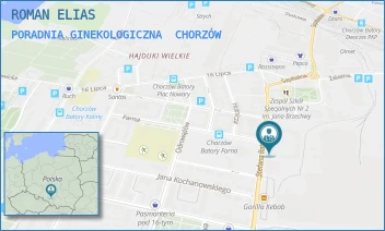 PORADNIA GINEKOLOGICZNA - ROMAN ELIAS - UL. ST.BATOREGO 19,  CHORZÓW