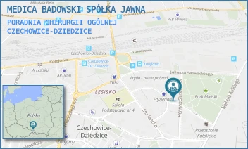 PORADNIA CHIRURGII OGÓLNEJ - MEDICA BADOWSKI SPÓŁKA JAWNA - UL. HENRYKA SIENKIEWICZA 8,  CZECHOWICE-DZIEDZICE
