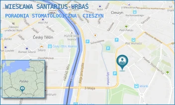 PORADNIA STOMATOLOGICZNA - WIESŁAWA SANTARIUS-URBAŚ - KAROLA MIARKI 4,  CIESZYN