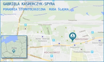 PORADNIA STOMATOLOGICZNA - GABRIELA KASPERCZYK-SPYRA - UL. RADOSZOWSKA 116,  RUDA ŚLĄSKA