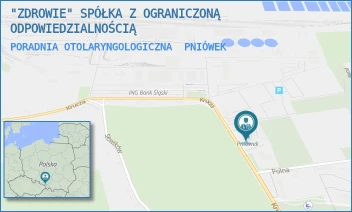PORADNIA OTOLARYNGOLOGICZNA - "ZDROWIE" SPÓŁKA Z OGRANICZONĄ ODPOWIEDZIALNOŚCIĄ - UL. KRUCZA 12,  PNIÓWEK