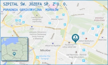 PORADNIA GERIATRYCZNA - SZPITAL ŚW. JÓZEFA SP. Z O. O. - UL. STEFANA OKRZEI 27,  MIKOŁÓW