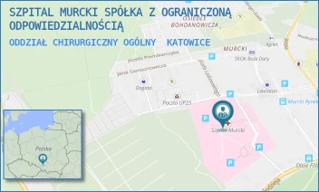 ODDZIAŁ CHIRURGICZNY OGÓLNY - SZPITAL MURCKI SPÓŁKA Z OGRANICZONĄ ODPOWIEDZIALNOŚCIĄ - UL. ALFREDA SOKOŁOWSKIEGO 2,  KATOWICE