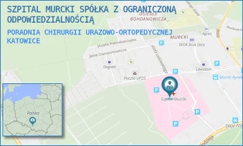 PORADNIA CHIRURGII URAZOWO-ORTOPEDYCZNEJ - SZPITAL MURCKI SPÓŁKA Z OGRANICZONĄ ODPOWIEDZIALNOŚCIĄ - UL. ALFREDA SOKOŁOWSKIEGO 2,  KATOWICE