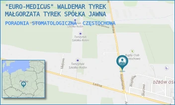 PORADNIA STOMATOLOGICZNA - "EURO-MEDICUS" WALDEMAR TYREK MAŁGORZATA TYREK SPÓŁKA JAWNA - UL. KOPALNIANA 4,  CZĘSTOCHOWA