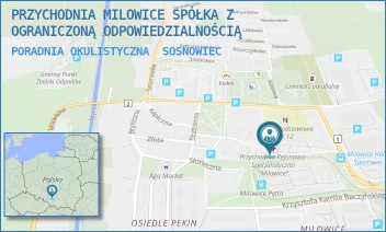 PORADNIA OKULISTYCZNA - PRZYCHODNIA MILOWICE SPÓŁKA Z OGRANICZONĄ ODPOWIEDZIALNOŚCIĄ - UL. KRZYSZTOFA KAMILA BACZYŃSKIEGO 14 C,  SOSNOWIEC