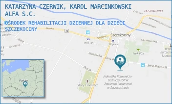 OŚRODEK REHABILITACJI DZIENNEJ DLA DZIECI - ALFA CZERWIK MARCINKOWSKI SPÓŁKA KOMANDYTOWA - AL. JANA PAWŁA II 6,  SZCZEKOCINY