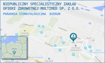 PORADNIA STOMATOLOGICZNA - NIEPUBLICZNY SPECJALISTYCZNY ZAKŁAD OPIEKI ZDROWOTNEJ MULTIMED SP. Z O.O. - UL. GRANITOWA 22,  BIERUŃ