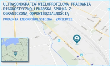 PORADNIA ENDOKRYNOLOGICZNA - ULTRASONOGRAFIA WIELOPROFILOWA PRACOWNIA DIAGNOSTYCZNO-LEKARSKA SPÓŁKA Z OGRANICZONĄ ODPOWIEDZIALNOŚCIĄ - UL. 11 LISTOPADA 2/4,  ZAWIERCIE
