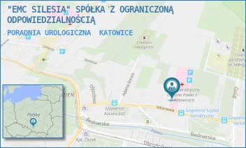 PORADNIA UROLOGICZNA - "EMC SILESIA" SPÓŁKA Z OGRANICZONĄ ODPOWIEDZIALNOŚCIĄ - UL. MORAWA 31,  KATOWICE