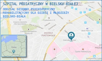 ODDZIAŁ DZIENNY PSYCHIATRYCZNY REHABILITACYJNY DLA DZIECI I MŁODZIEŻY - SZPITAL PEDIATRYCZNY W BIELSKU-BIAŁEJ - UL. SOBIESKIEGO 83,  BIELSKO-BIAŁA