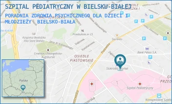 PORADNIA ZDROWIA PSYCHICZNEGO DLA DZIECI I MŁODZIEŻY - SZPITAL PEDIATRYCZNY W BIELSKU-BIAŁEJ - UL. SOBIESKIEGO 83,  BIELSKO-BIAŁA