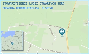 PORADNIA REHABILITACYJNA - STOWARZYSZENIE LUDZI OTWARTYCH SERC - MSTOWSKA  52,  OLSZTYN