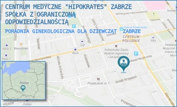 PORADNIA GINEKOLOGICZNA DLA DZIEWCZĄT - CENTRUM MEDYCZNE "HIPOKRATES" ZABRZE SPÓŁKA Z OGRANICZONĄ ODPOWIEDZIALNOŚCIĄ - UL. WŁADYSŁAWA REYMONTA 42,  ZABRZE