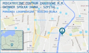 PORADNIA LOGOPEDYCZNA - PEDIATRYCZNE CENTRUM ZABIEGOWE SPÓŁKA Z OGRANICZONĄ ODPOWIEDZIALNOŚCIĄ - UL. CYNIARSKA 24,  BIELSKO-BIAŁA