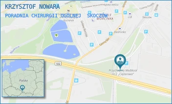 PORADNIA CHIRURGII OGÓLNEJ - KRZYSZTOF NOWARA - UL. CIĘŻAROWA 54,  SKOCZÓW