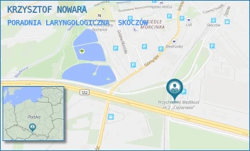 PORADNIA LARYNGOLOGICZNA - KRZYSZTOF NOWARA - UL. CIĘŻAROWA 54,  SKOCZÓW