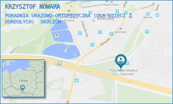PORADNIA URAZOWO-ORTOPEDYCZNA (DLA DZIECI I DOROSŁYCH) - KRZYSZTOF NOWARA - UL. CIĘŻAROWA 54,  SKOCZÓW